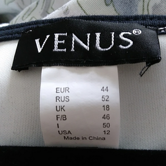 Venus sleeveless dress, size 12, mauve with black croc print and black stones. - Picture 2 of 5